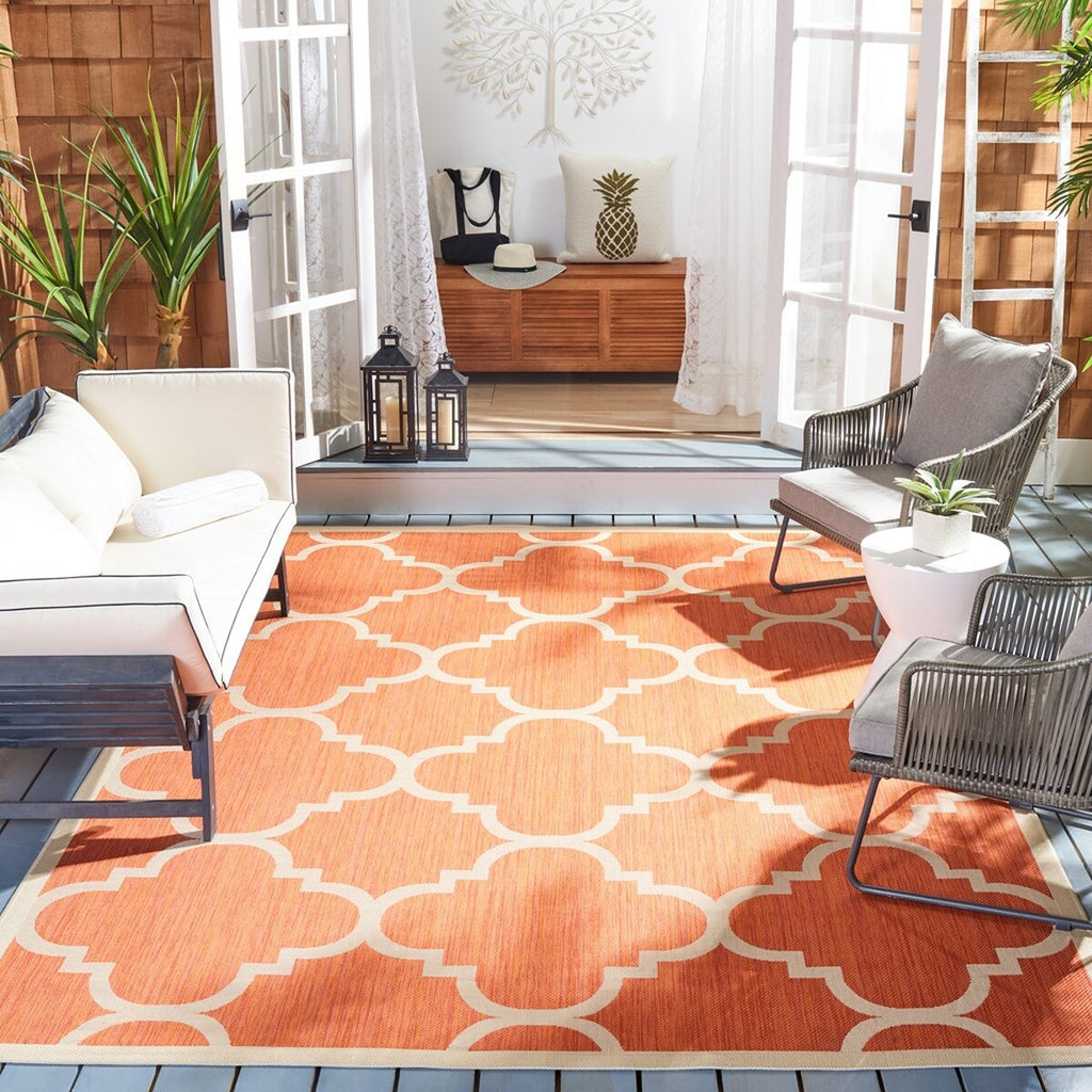 safavieh clearance courtyard cy6243 241 terracotta rug