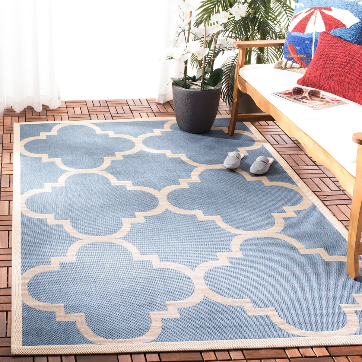 safavieh clearance courtyard cy6243 243 blue rug