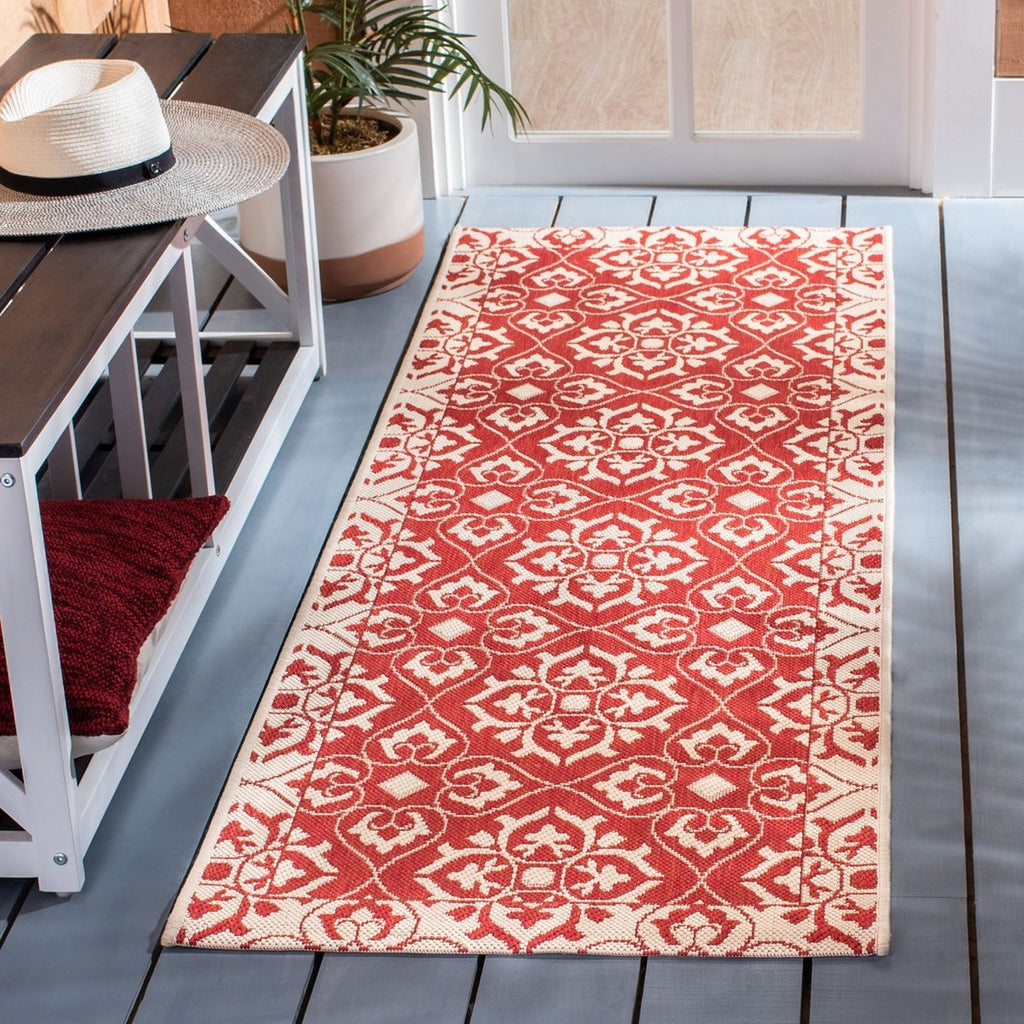 safavieh clearance courtyard cy6550 28 red rug