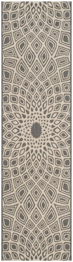 safavieh clearance courtyard cy6616 23621 anthracite rug