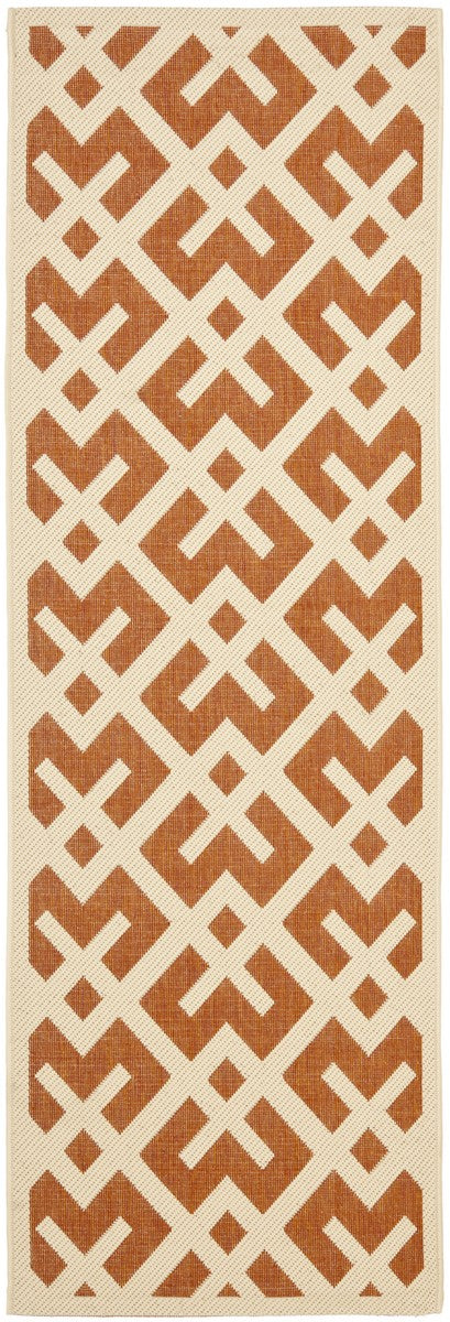 safavieh clearance courtyard cy6915 231 terracotta rug