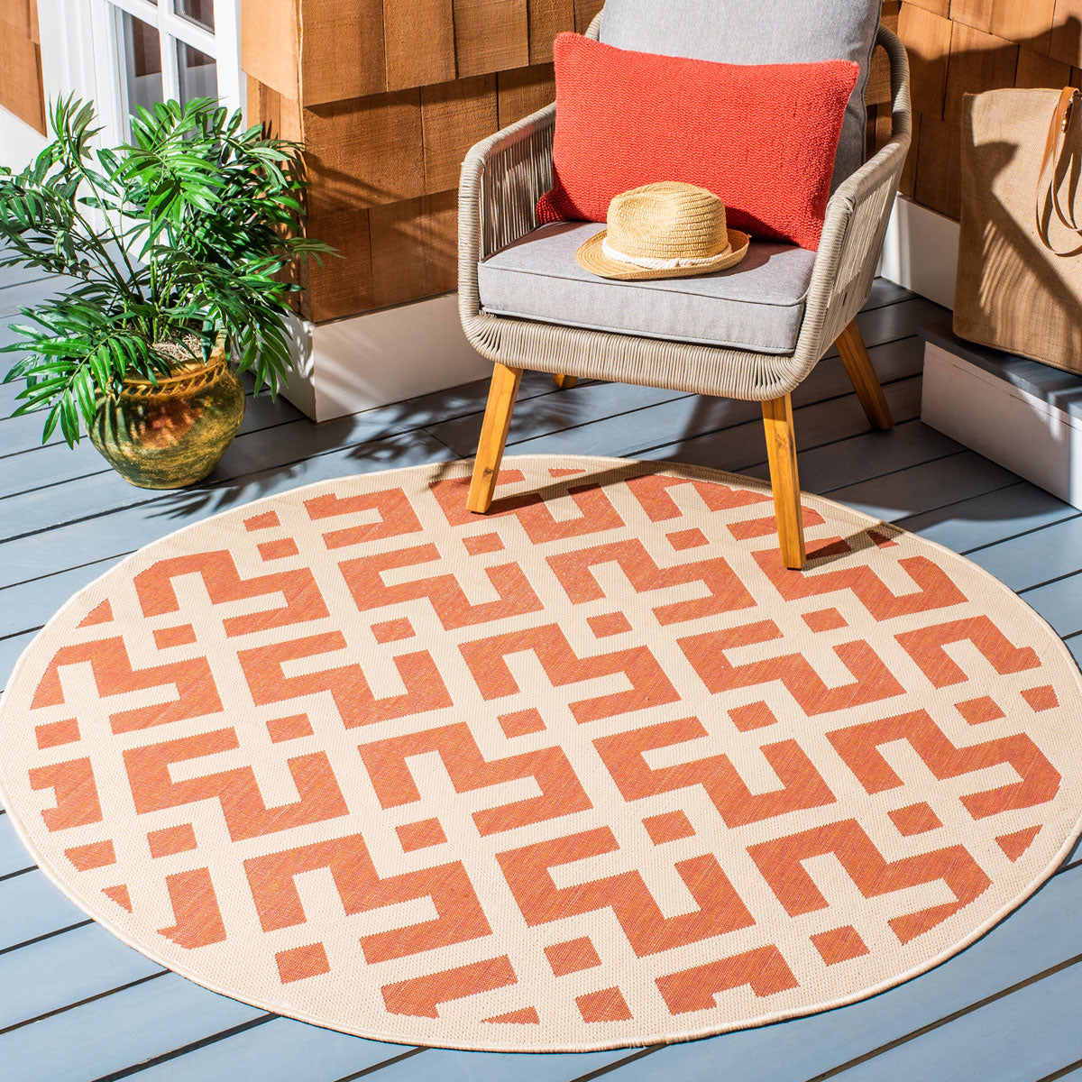 safavieh clearance courtyard cy6915 231 terracotta rug