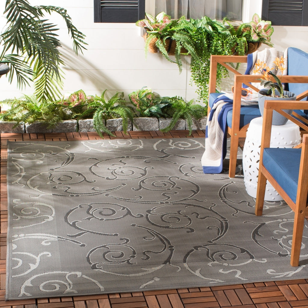 safavieh clearance courtyard cy7108 87a5 anthracite rug