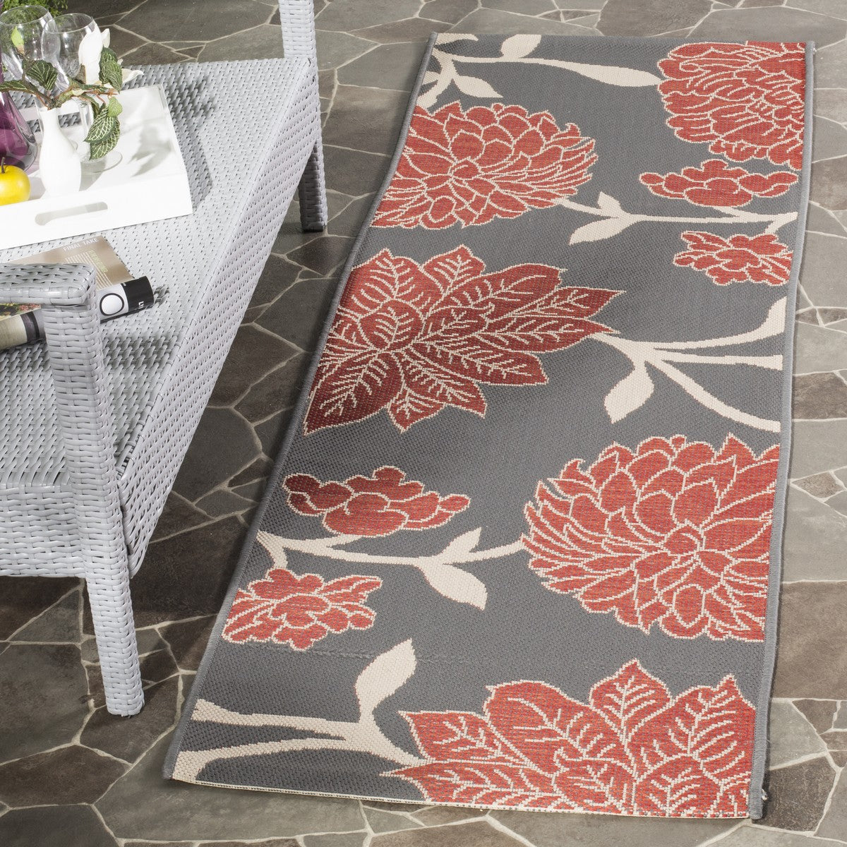safavieh clearance courtyard cy7321 246a11 anthracite rug