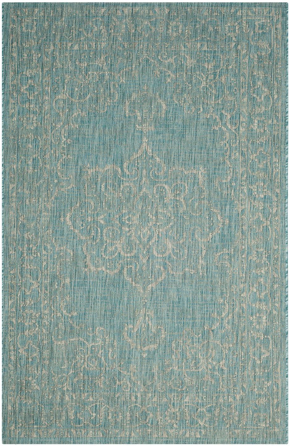 safavieh clearance courtyard cy8481 37121 aqua rug