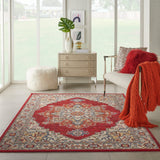 nourison majestic mst05 red rug