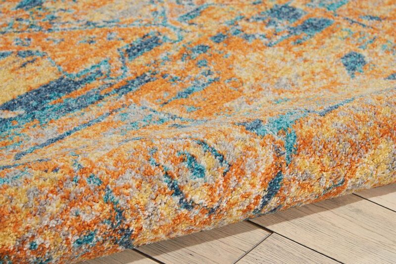 Nourison Clearance Passion PSN07 Teal Rug