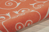 Nourison Clearance & Garden RS019 Orange Rug