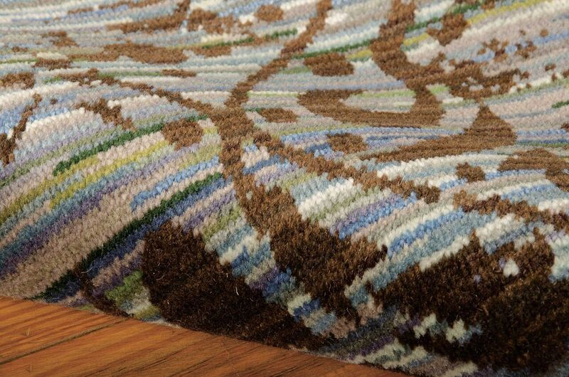 Nourison Clearance Rhapsody RH009 Blue Rug
