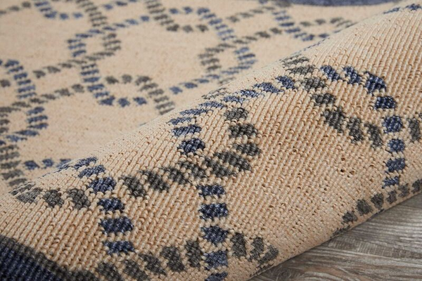 Nourison Clearance Caribbean CRB16 Ivory/Blue Rug
