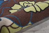 Nourison Clearance & Garden RS021 Light Blue Rug