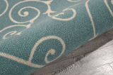 Nourison Clearance & Garden RS019 Light Blue Rug