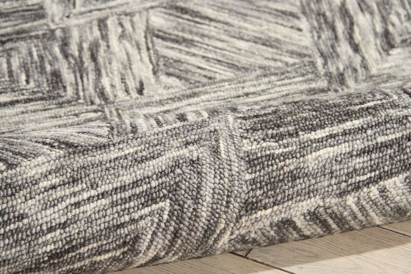 Nourison Sale Interlock ITL01 Charcoal Rug