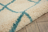 Nourison Clearance Brisbane BRI08 Ivory/Aqua Rug