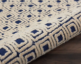 Nourison Clearance Deco Mod DEC02 Navy Rug