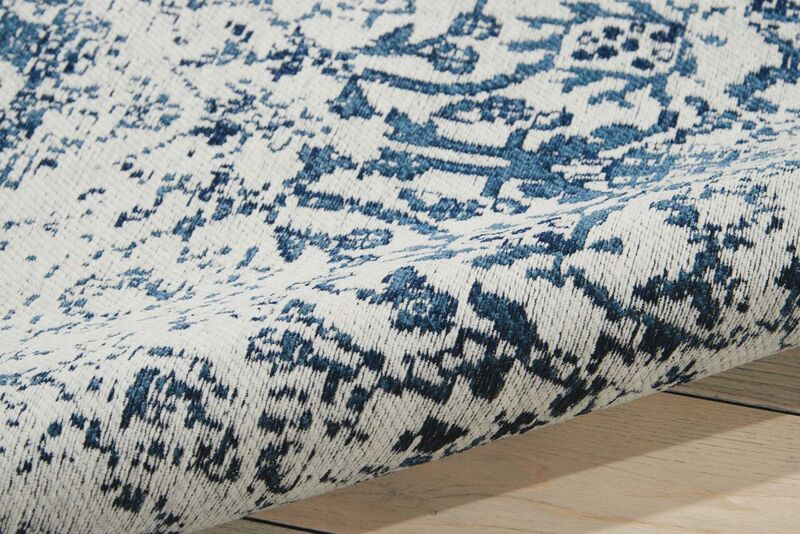Nourison Clearance Damask DAS06 Navy Rug