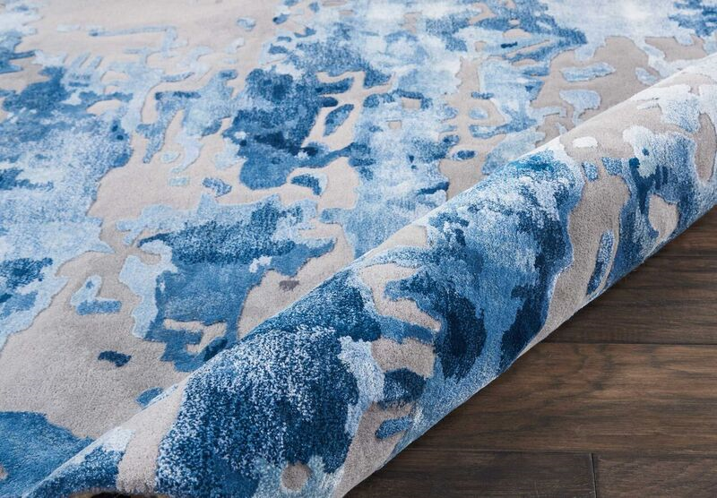Nourison Prismatic PRS10 Blue Rug