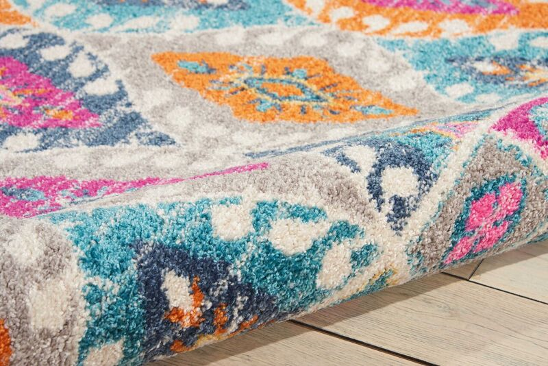 Nourison Clearance Passion PSN02 Teal Rug