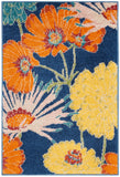 nourison allur alr06 navy multicolor rug
