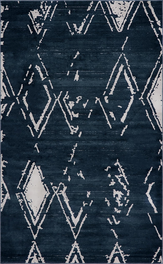 unique loom uptown carnegie hill uptown  navy blue rug