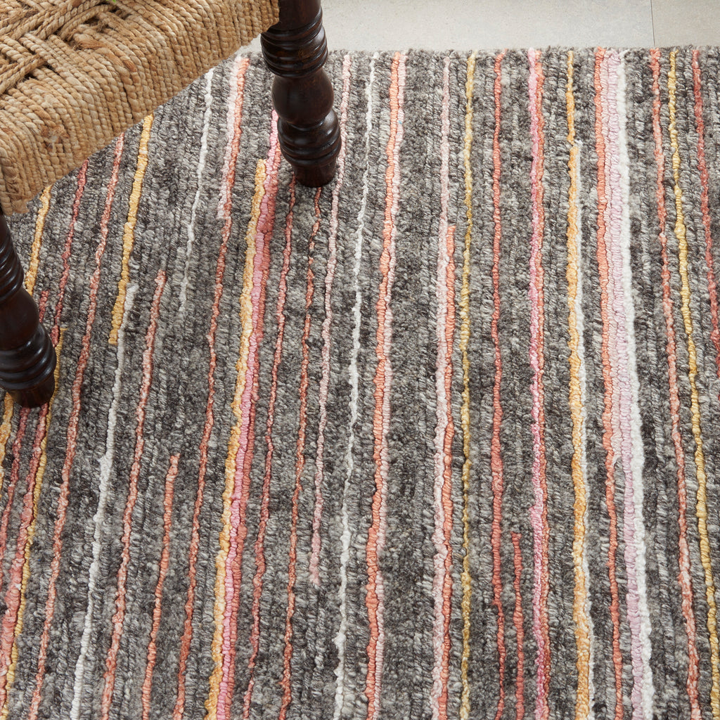 nourison plateau pae01 grey flame rug