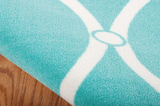 Nourison Clearance & Garden RS089 Aqua Rug