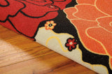 Nourison Clearance & Garden RS021 Black Rug