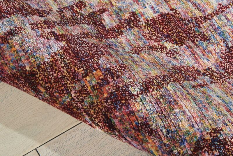 Nourison Clearance Silken Shadow SHA10 Wine Rug