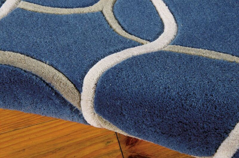 Nourison Sale Contour CON41 Denim Rug