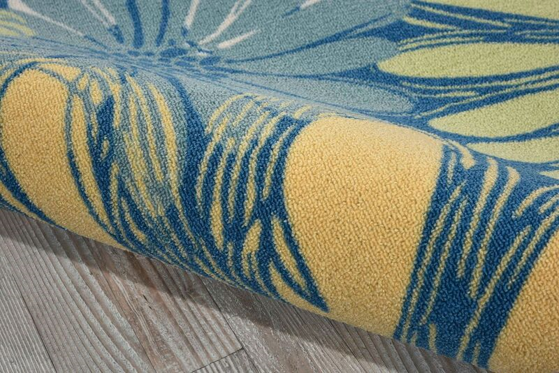 Nourison Clearance & Garden RS022 Blue Rug