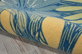 Nourison Clearance & Garden RS022 Blue Rug