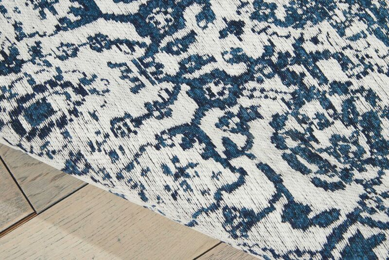 Nourison Clearance Damask DAS06 Navy Rug