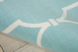 Nourison Clearance & Garden RS087 Aqua Rug