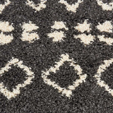 Nourison Clearance Moroccan Shag MRS02 Charcoal Rug