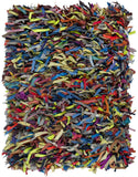 Safavieh Clearance Leather Shag LSG511M Multi Rug