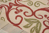 Nourison Clearance Caribbean CRB02 Rust Rug