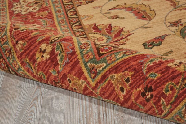 Nourison Clearance Living Treasures LI04 Ivory Red Rug