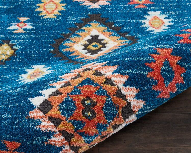 Nourison Clearance Navajo NAV07 Blue Rug