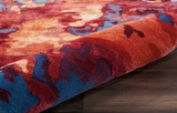 Nourison Prismatic PRS13 Blue Rug