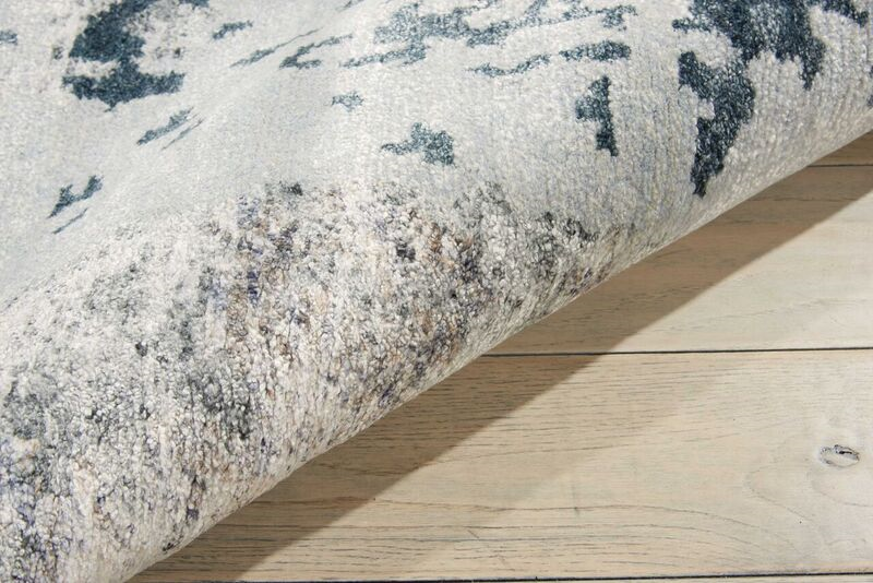 Nourison Silken Shadow SHA16 Silver Grey Rug