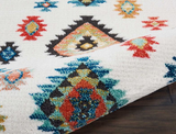 Nourison Clearance Navajo NAV07 White Rug