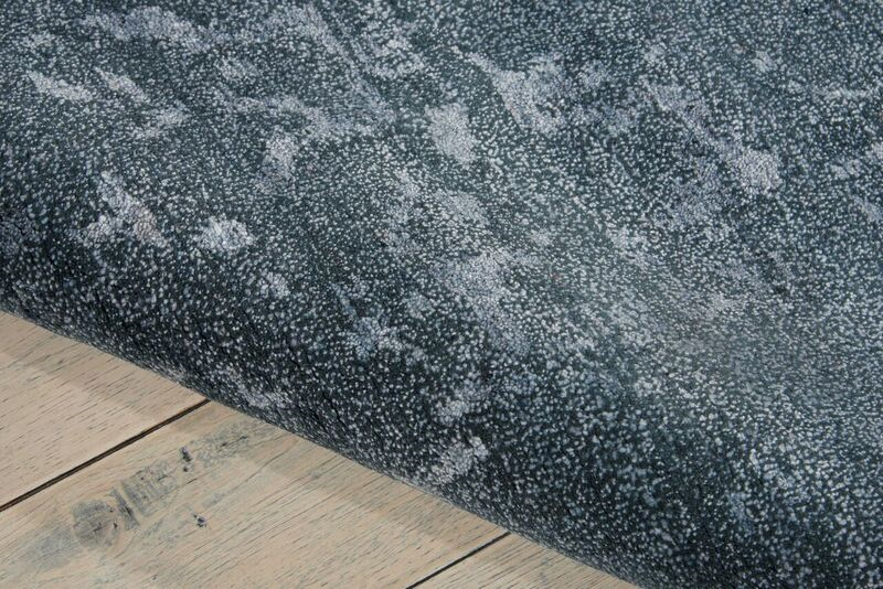 Nourison Silken Shadow SHA15 Stone Blue Rug