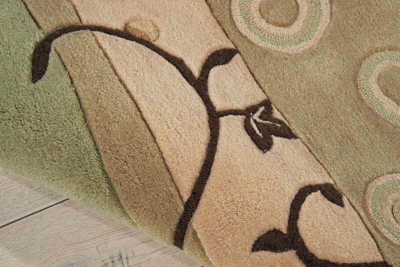 Nourison Sale Contour CON10 Green Rug