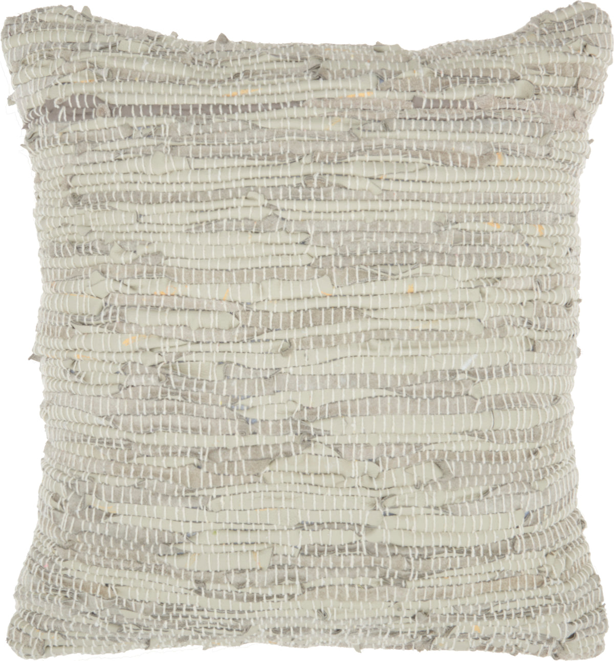 nourison natural leather hide dl505 sand pillow