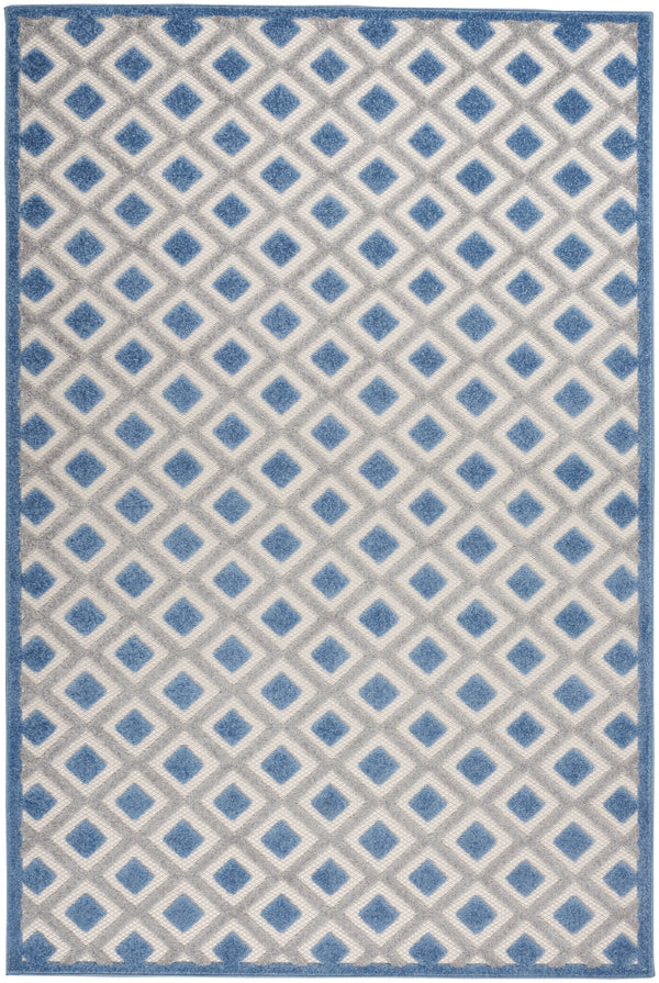 nourison aloha alh26 blue grey rug