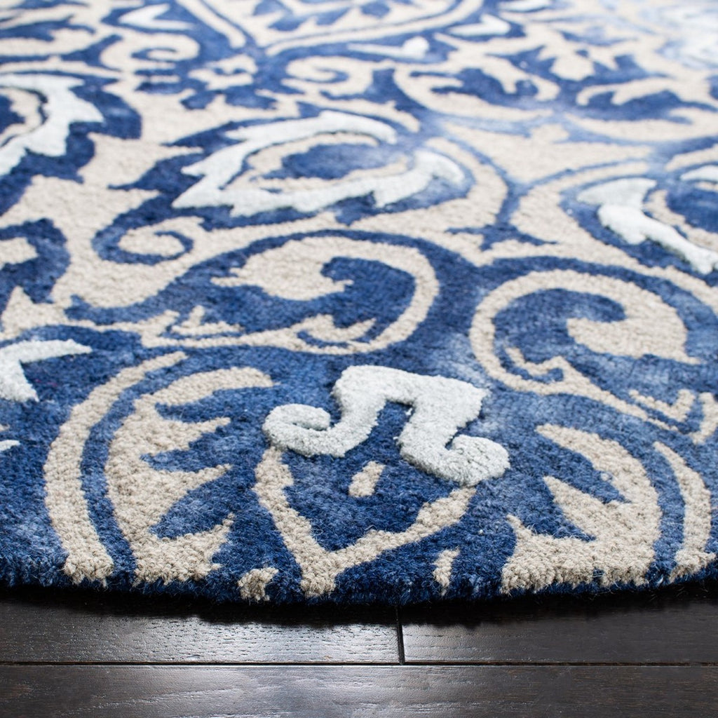 safavieh clearance dip dye ddy511k royal blue rug