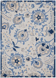 nourison aloha alh17 blue grey rug