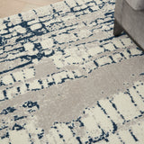 nourison twilight twi10 ivory navy rug