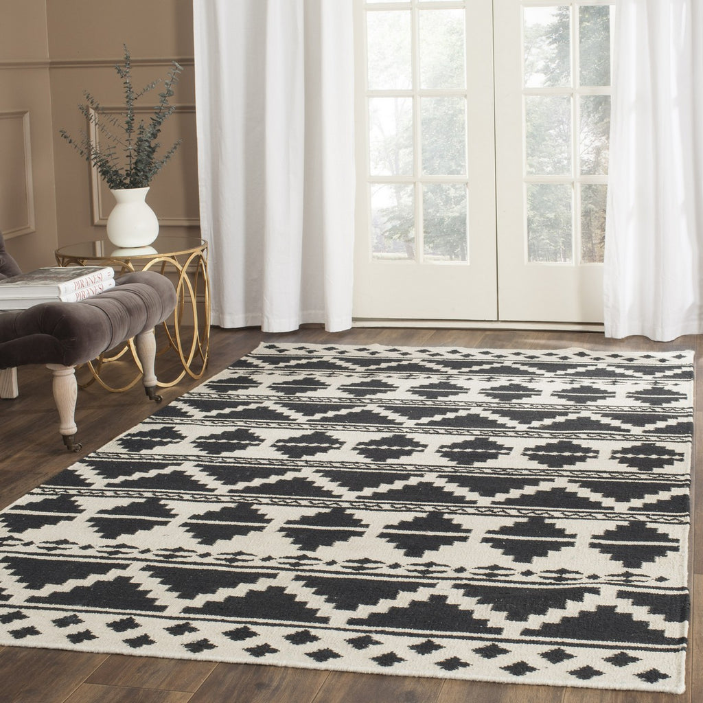 safavieh clearance dhurries dhu110a black rug