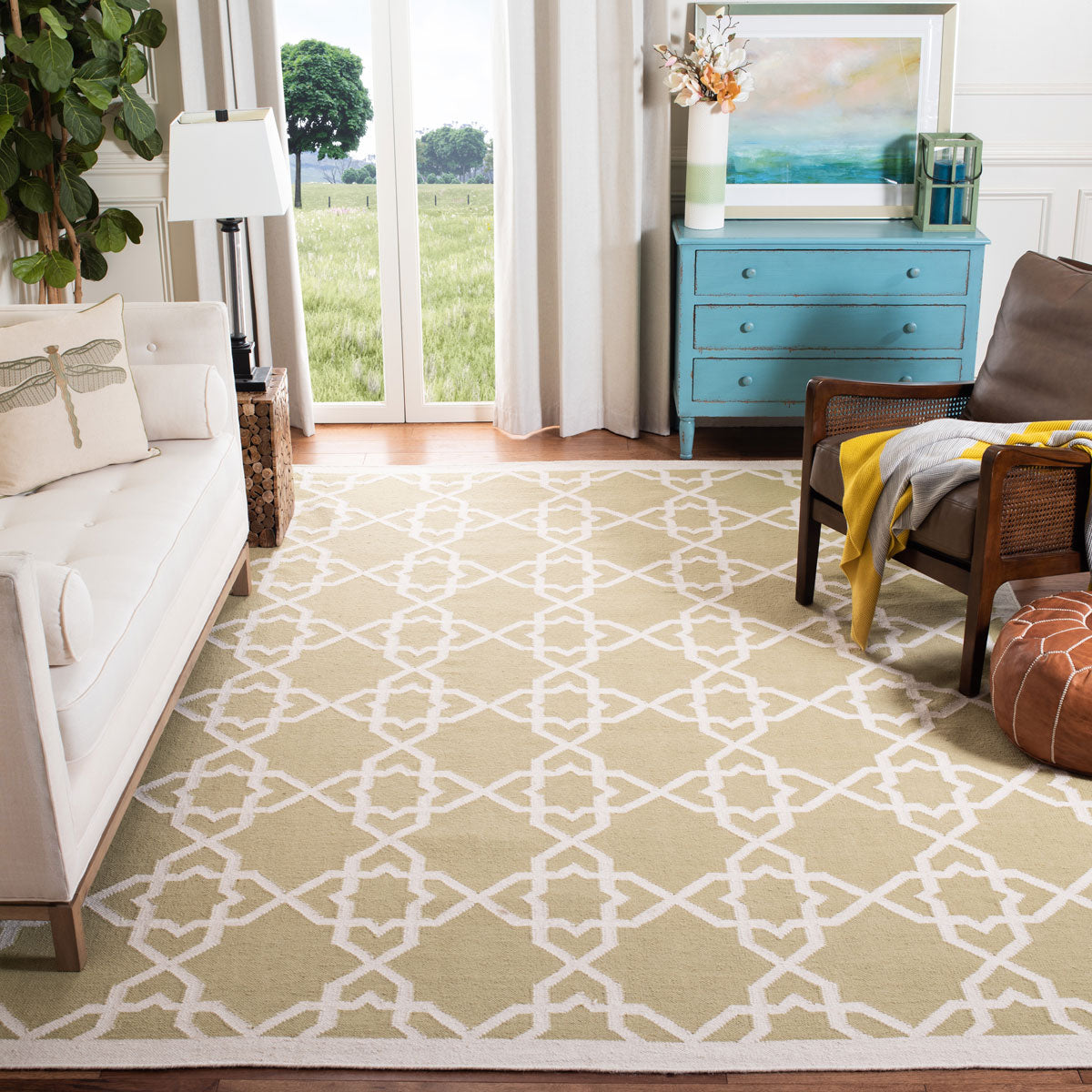 safavieh clearance dhurries dhu548a olive rug